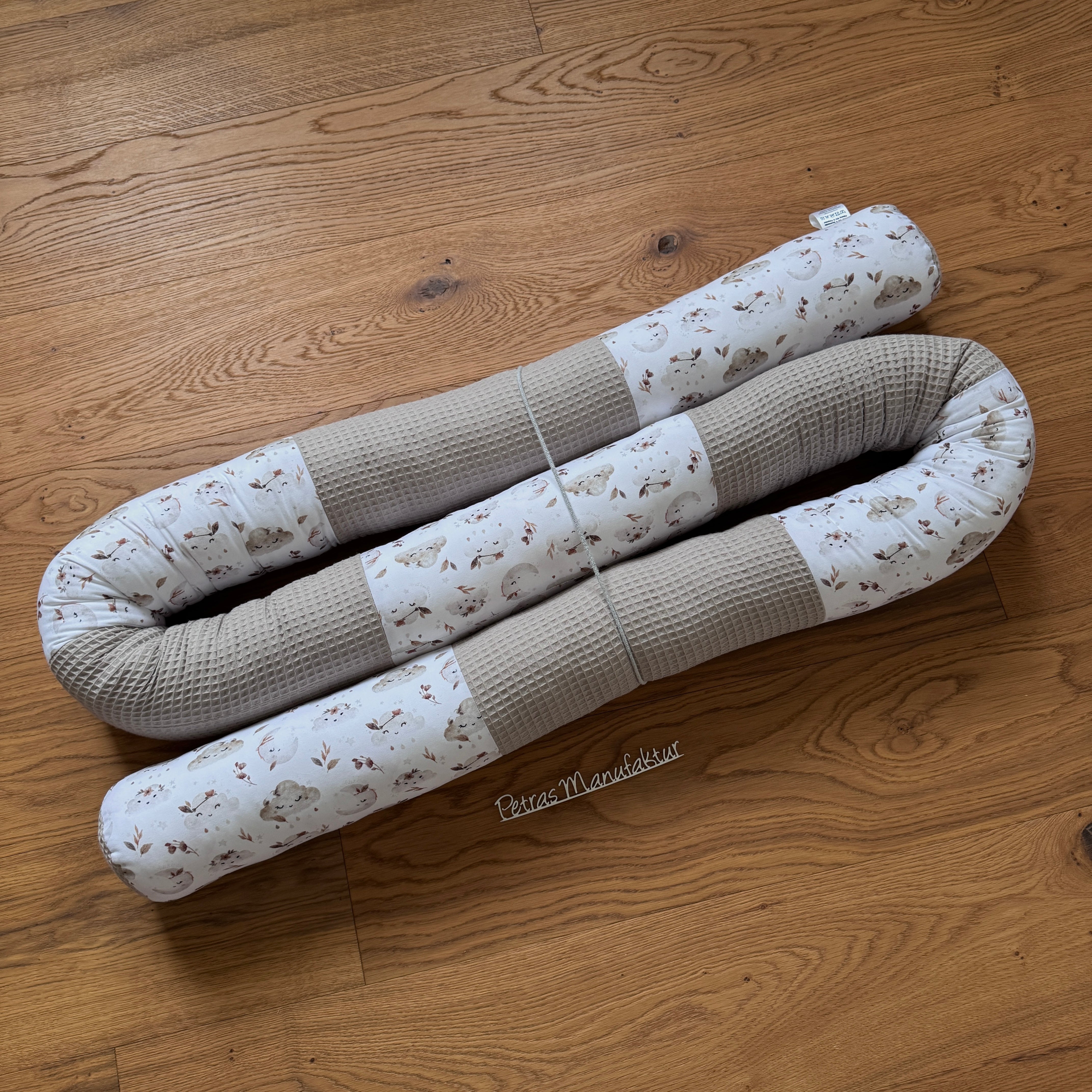 Bettschlange "Wolken beige"